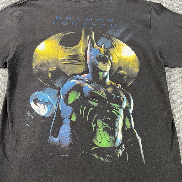 Vintage Batman Forever T Shirt Size Medium 1995 DC Comics Movie Promo‎ 2 Sided - Picture 7 of 10